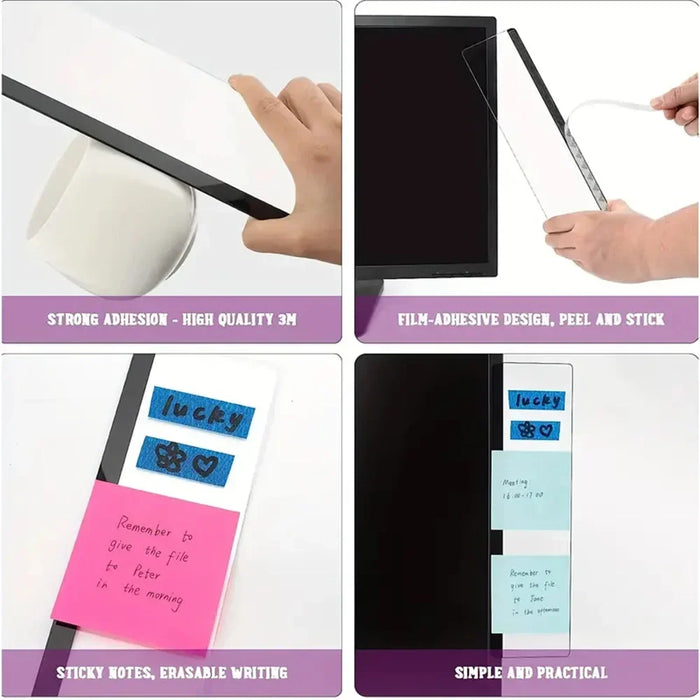 left/right Monitor Memo Board Clip - Streamline Workspace, Enhance Decor