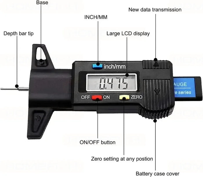 Digital Tire Tread Depth Gauge