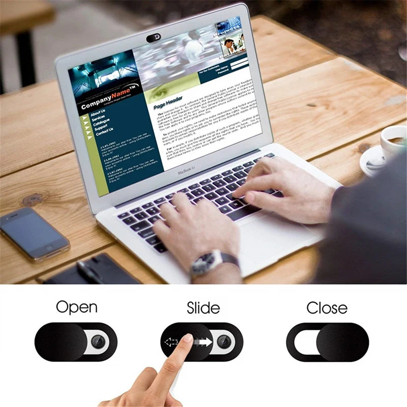 Sliding Webcam Cover Laptop Camera Slider Phone Antispy
