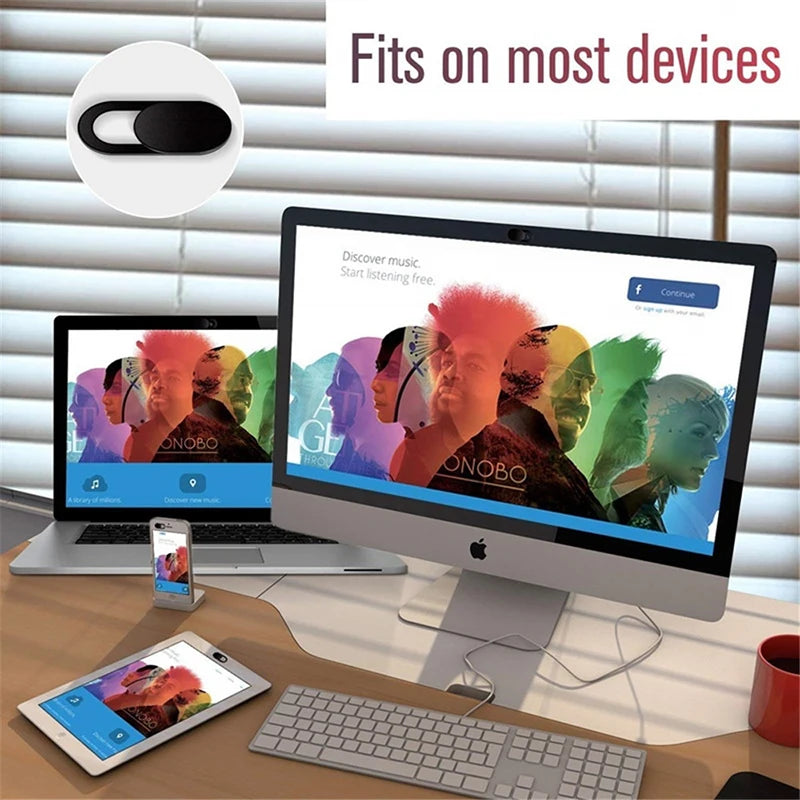 Sliding Webcam Cover Laptop Camera Slider Phone Antispy