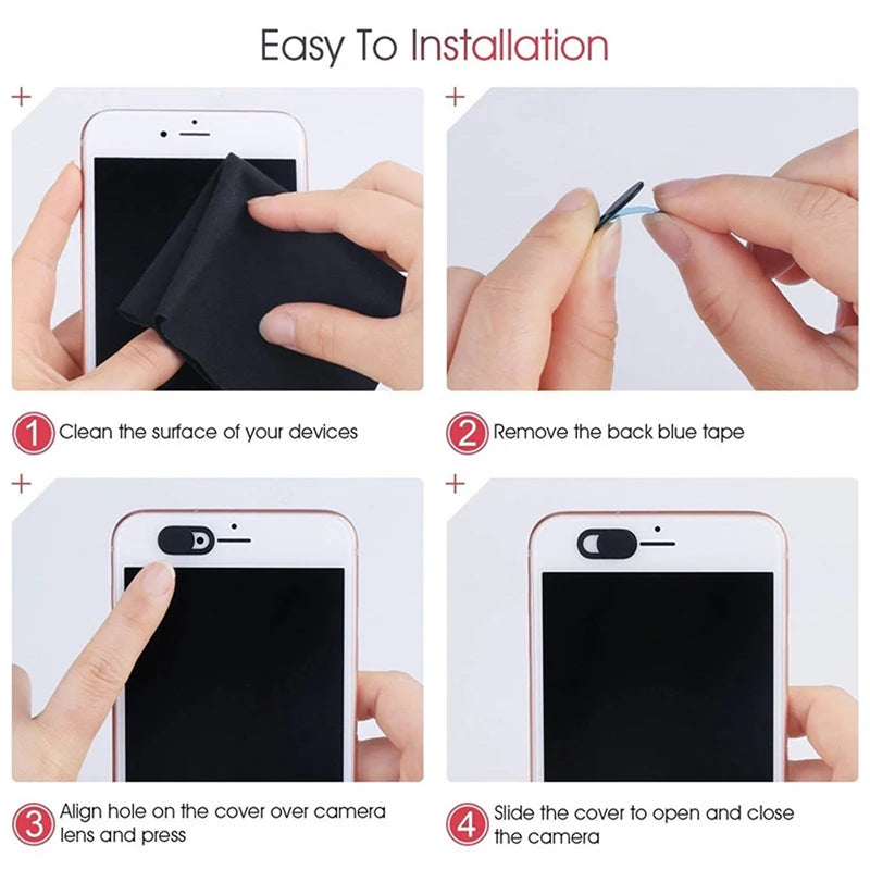 Sliding Webcam Cover Laptop Camera Slider Phone Antispy