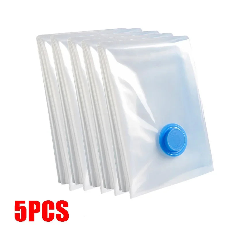 Vacuum Bag for Clothes, Air Bag with Pump, Travel Essentials, Space Saver Bags