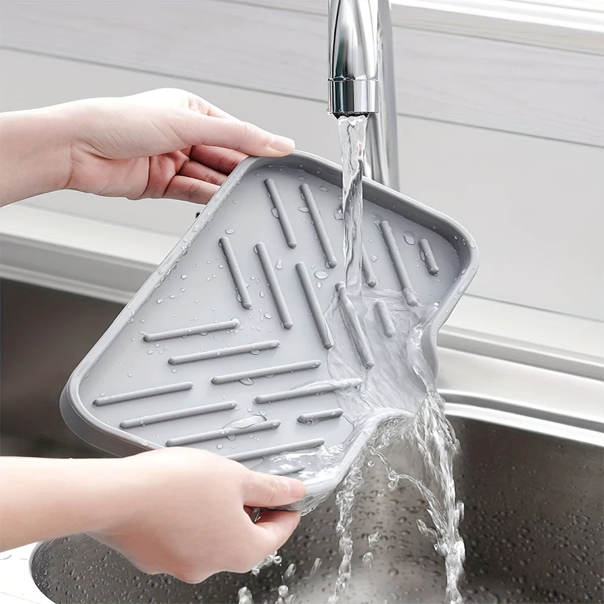 Silicone Draining Soap and Sponge Tray