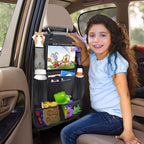 Car Backseat Organizer with Touch Screen Tablet Holder Auto Storage Pockets Cover Car