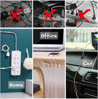 Cable Clips Organizer Drop Wire Holder Cord Management Self-Adhesive Manager Fixed