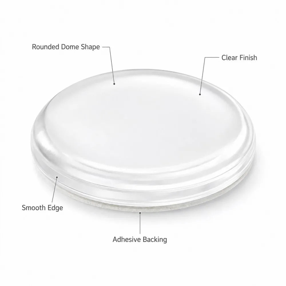 Clear Door Stopper Wall Protector Self Adhesive Furniture Bumper Pads Noise Dampening