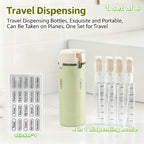 4-in-1 Emulsion Dispenser Bottle, Travel Minimalist with Labels, Toiletry Container