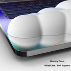 Mouse pad with wrist rest keyboard cloud anti-slip memory foam desktop office gamer