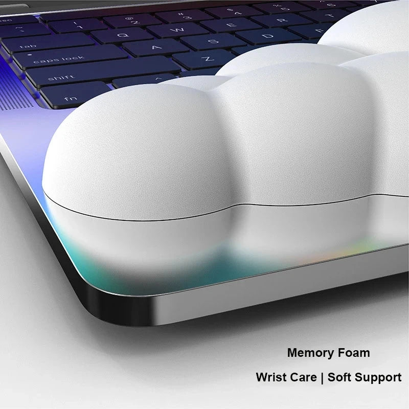 Mouse pad with wrist rest keyboard cloud anti-slip memory foam desktop office gamer