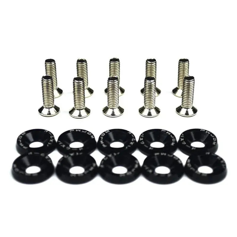 M6 Car Modified Fasteners Fender Washer Bumper Engine Concave Screws License Plate