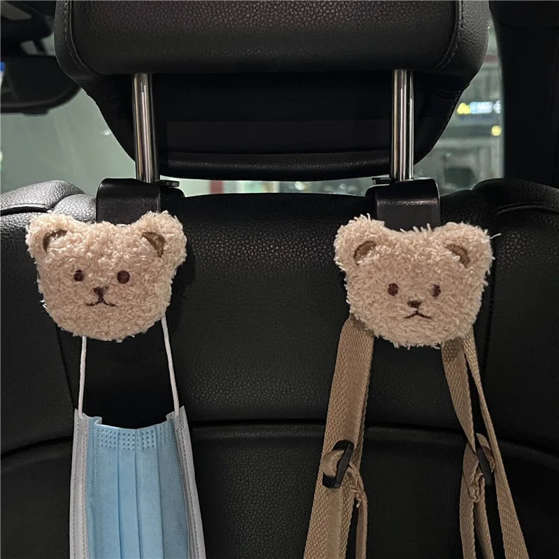 Cartoon Car Headrest Hooks — 2-Pack