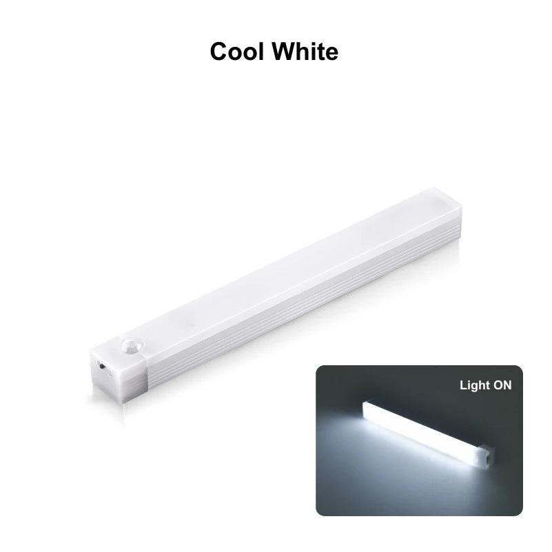 Wireless LED Motion Sensor Light LED Night Light Type C Rechargeable Light Cabinet Wardrobe Lamp Staircase