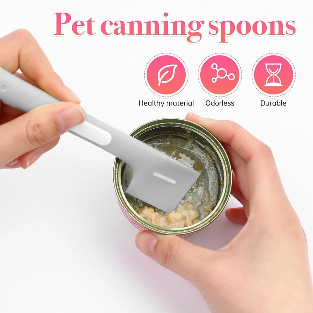 Cat Canned Food Spoon Pet Lid Convenient Easy To Clean Cat/Dog Can Opener Feeding Tool