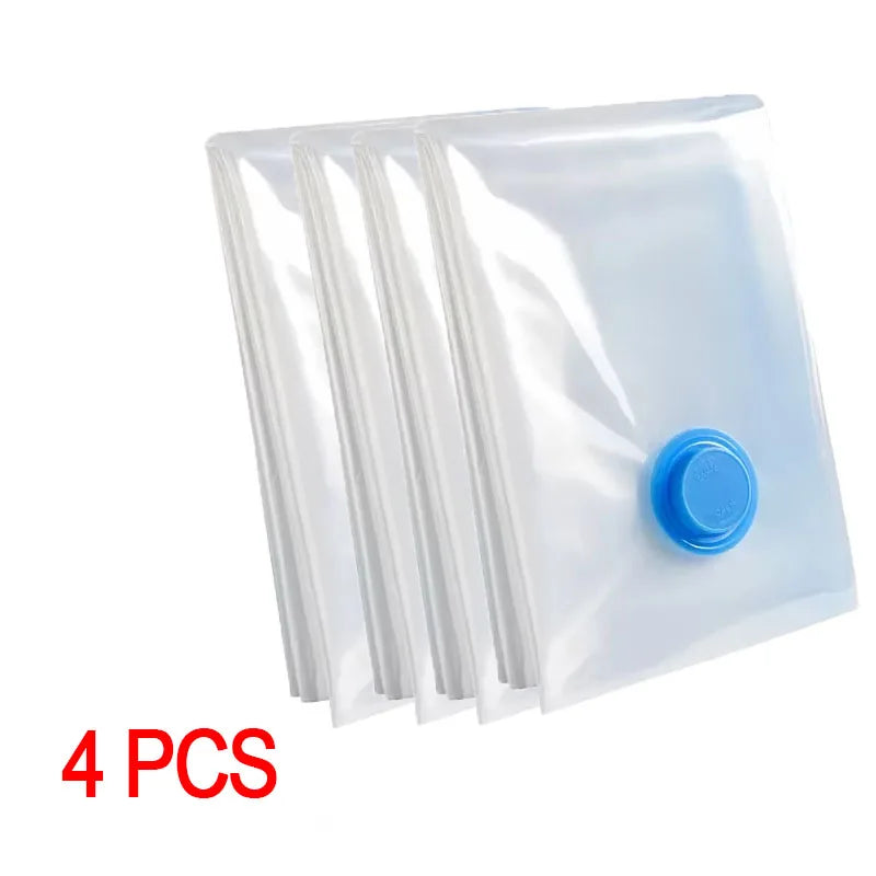 Vacuum Bag for Clothes, Air Bag with Pump, Travel Essentials, Space Saver Bags