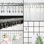 Stainless Steel Curtain Clips with Hook Durable Serrated Anti Slip Clip Home Bedroom