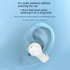 Noise Canceling Clip-On Bluetooth 5.3 Wireless Earbuds HD Microphone Stereo Sound Portable Headphones for