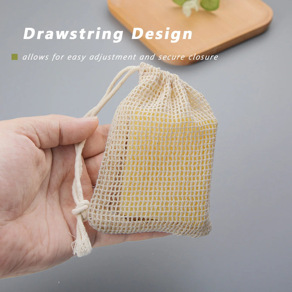 Cotton Soap Saver Pouches — 3-Pack