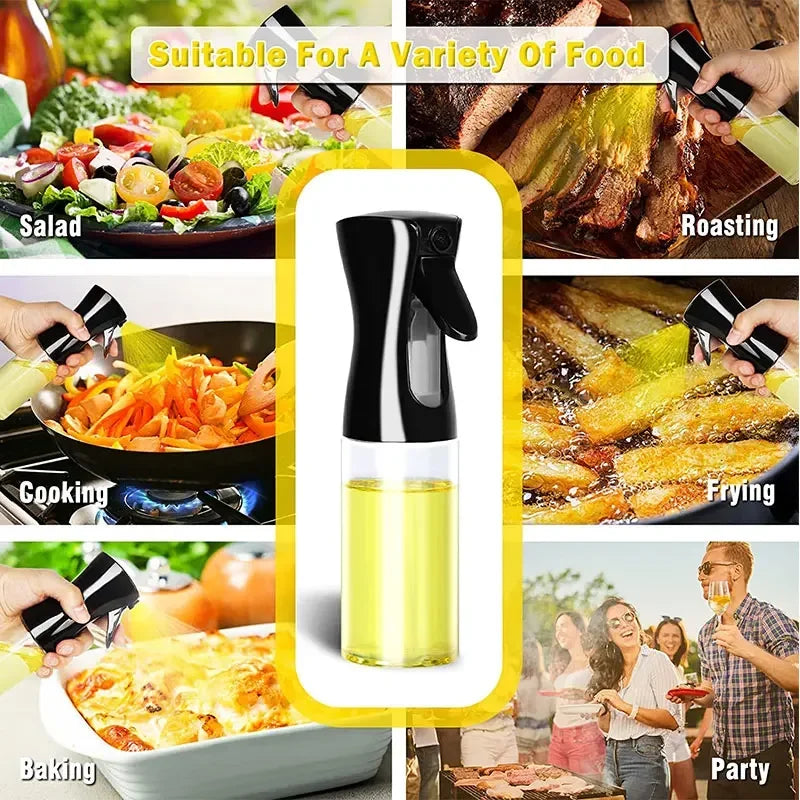 6.8 / 10.1 / 16.9 fl oz Oil Spray Plastic Household Kitchen Oil Bottle Or Oil Brush
