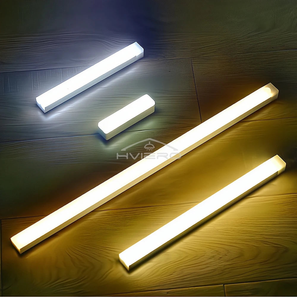 Night Lights Wireless LED Motion Sensor Lamp USB Rechargeable Magnetic For Wardrobe Room Closet Kitchen Aisle