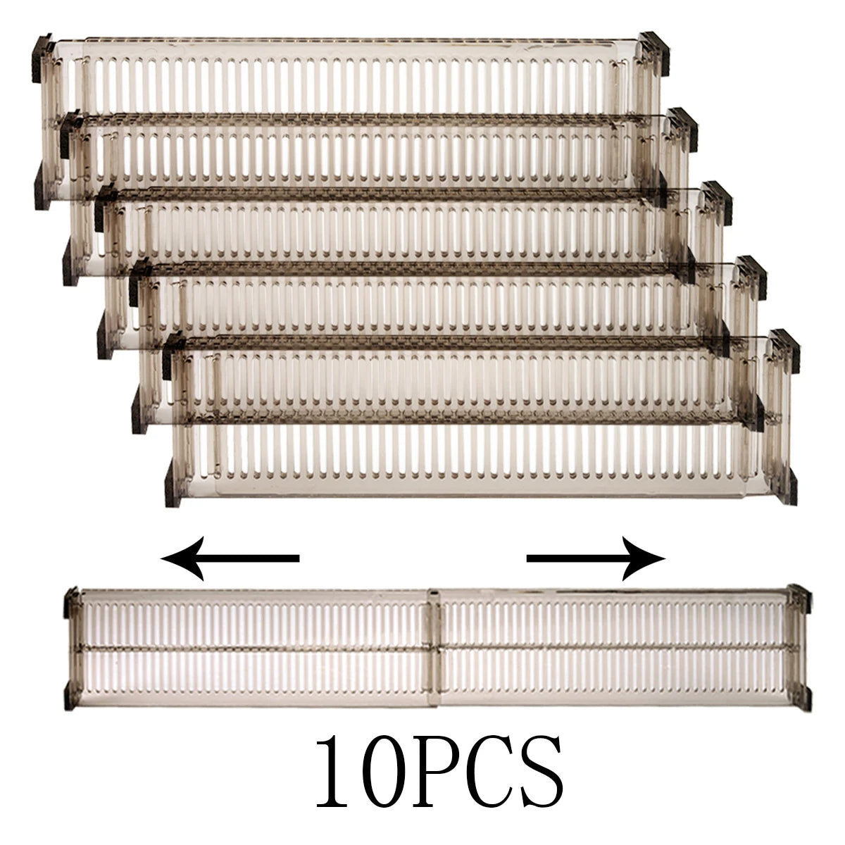 Plastic Drawer Divider 5Sets, Home Storage Dividers, for and Organization