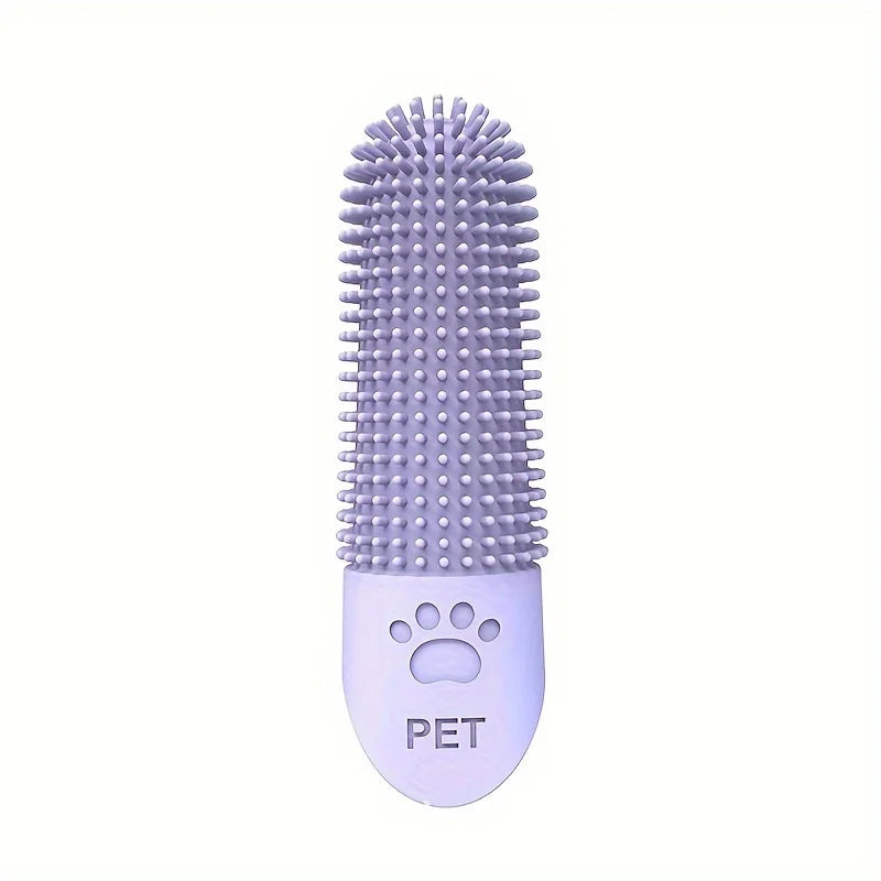 Soft Silicone Dog Toothbrush 360° Finger for Dogs Cats Durable Pet Brush Tooth Cleaning