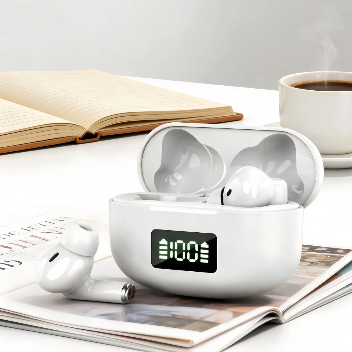 New TWS Bluetooth Earphones Wireless Sports Stereo In-Ear Noise Headphones Comfortable Bluetooth Earbuds For