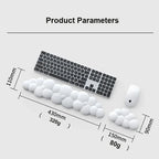 Mouse pad with wrist rest keyboard cloud anti-slip memory foam desktop office gamer