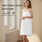 Bath Wrap & Hair Towel Set - Microfiber Quick Dry Absorbent, Soft Skirt & Turban