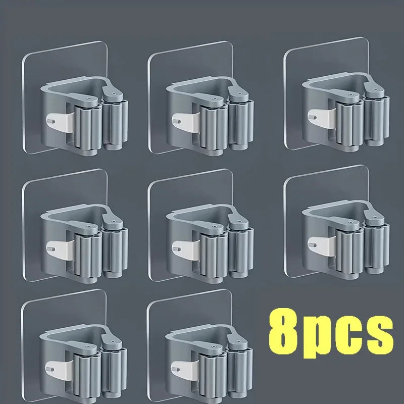 Self-Adhesive Mop and Broom Holders