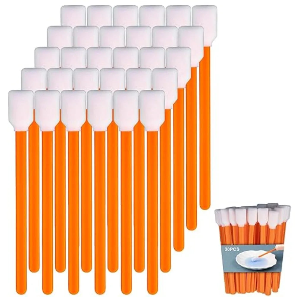 30-100PCS 5.09" Foam Cleaning Swabs Applicator Swab