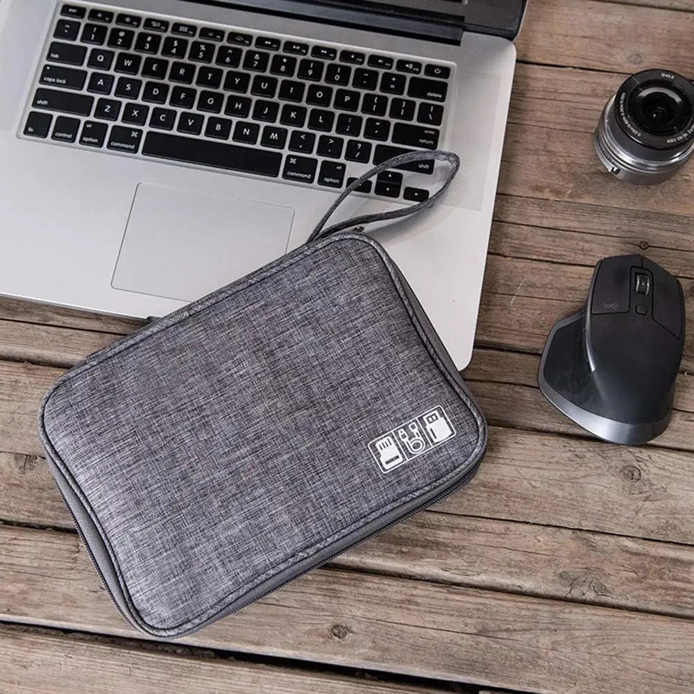 Electronics Organizer Bag Waterproof Carrying Pouch Travel Bag Universal Cable Storage
