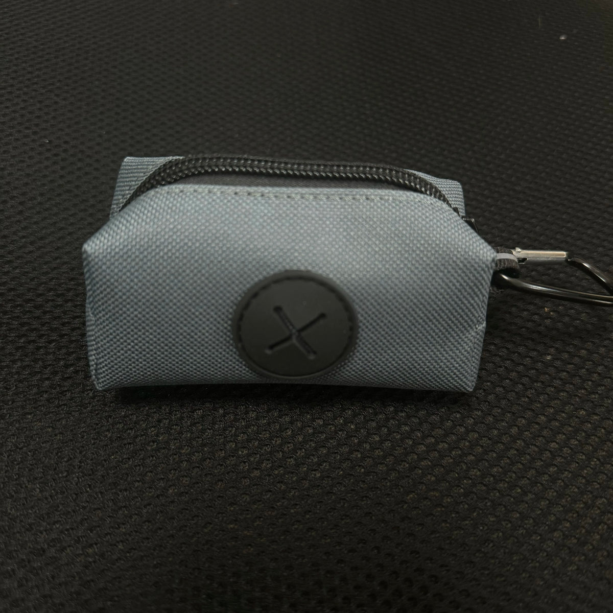 Canvas Dog Poop Bag Holder, Outdoor Pet Waste Bag Dispenser with Carabiner Clip
