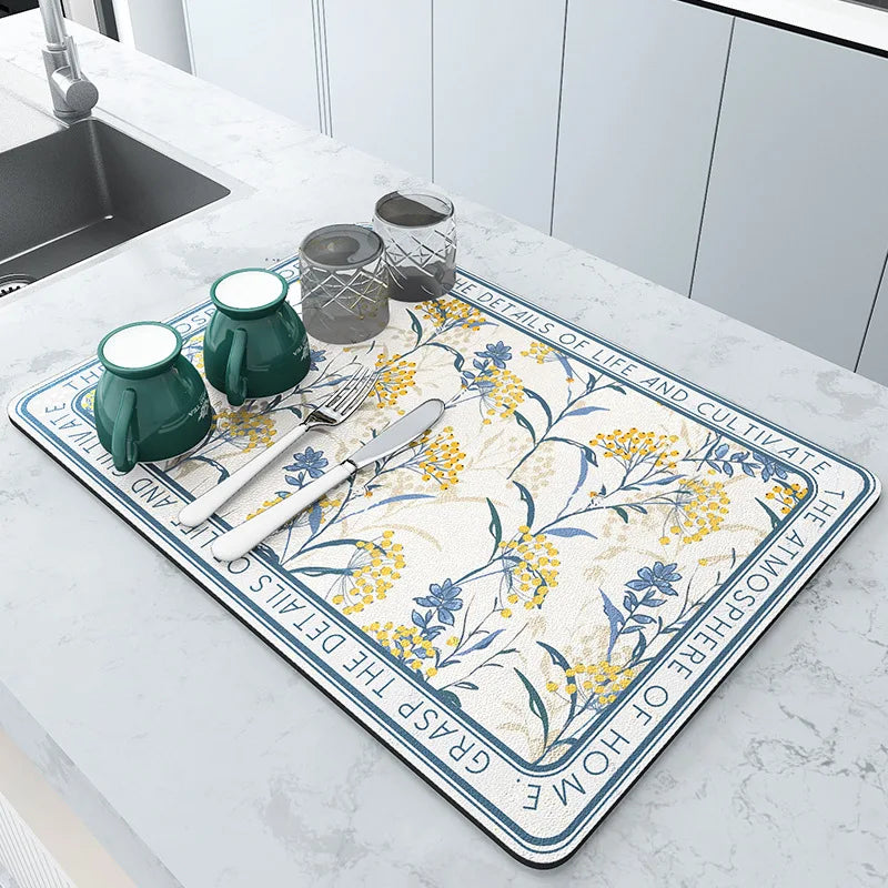 Coffee & Dish Drying Mat — Choice of Size