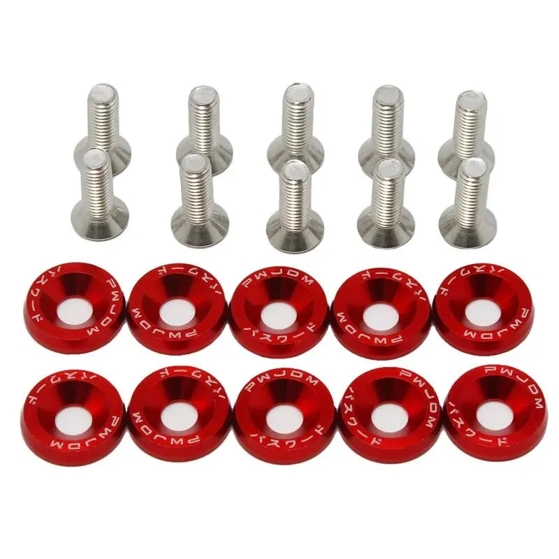 M6 Car Modified Fasteners Fender Washer Bumper Engine Concave Screws License Plate