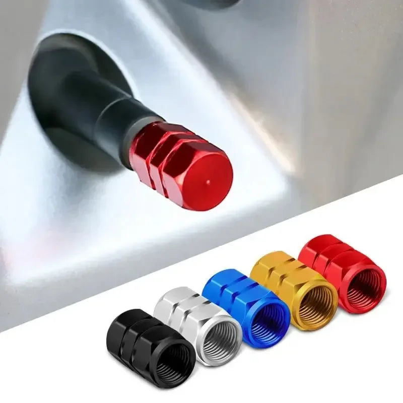 Tire Valve Stem Caps Decorative Tires Accessories Aluminum Alloy Nipple Wheel