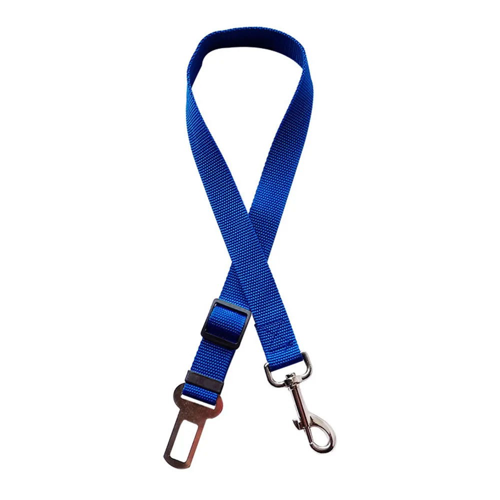 Adjustable Dog Car Seat Belt Harness for Dogs Nylon Reflective Cushioning Elasticity