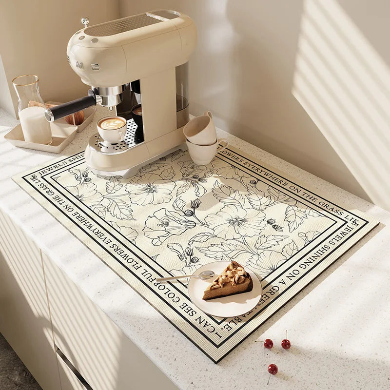 Coffee & Dish Drying Mat — Choice of Size
