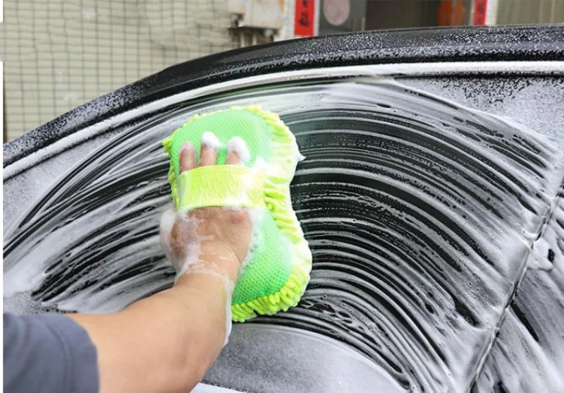 Microfiber Car Washer Sponge Cleaning Car Care Detailing Brushes Washing Towel Auto