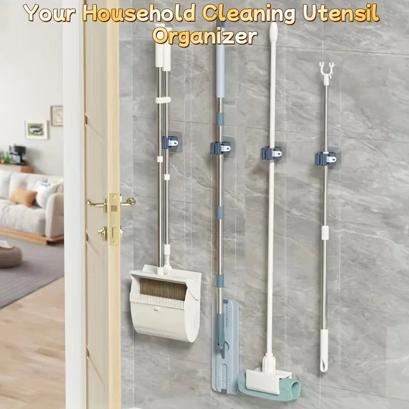 Self-Adhesive Mop and Broom Holders