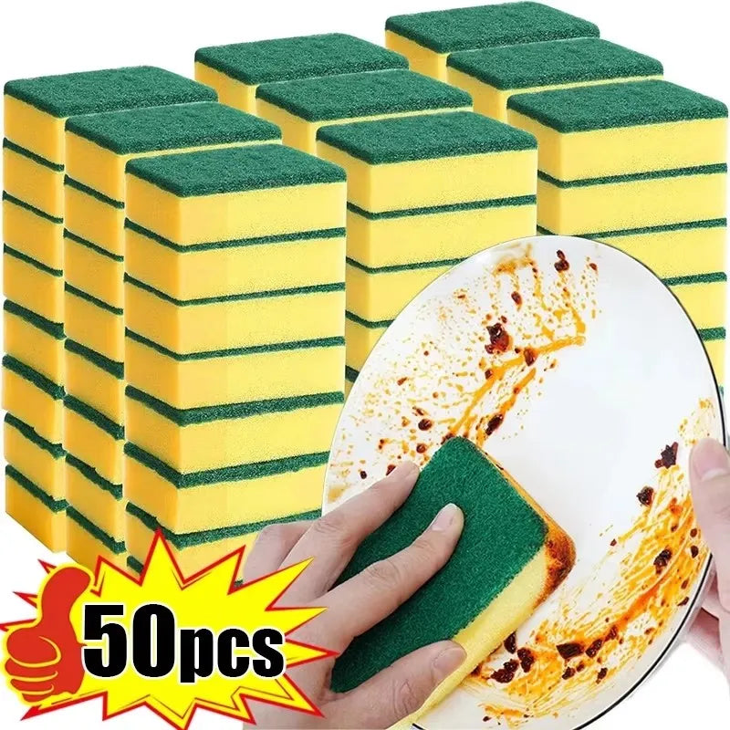 Reusable Double-Sided Cleaning Sponge Set