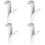 Kitchen Bathroom Hanger Clips Storage Racks White Clear Heated Towel Radiator Rail