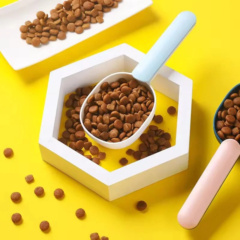 Pet Food Scoop With Clip Handle Multi - Purpose Pet Supplies Spoon Dog Cat Shovel