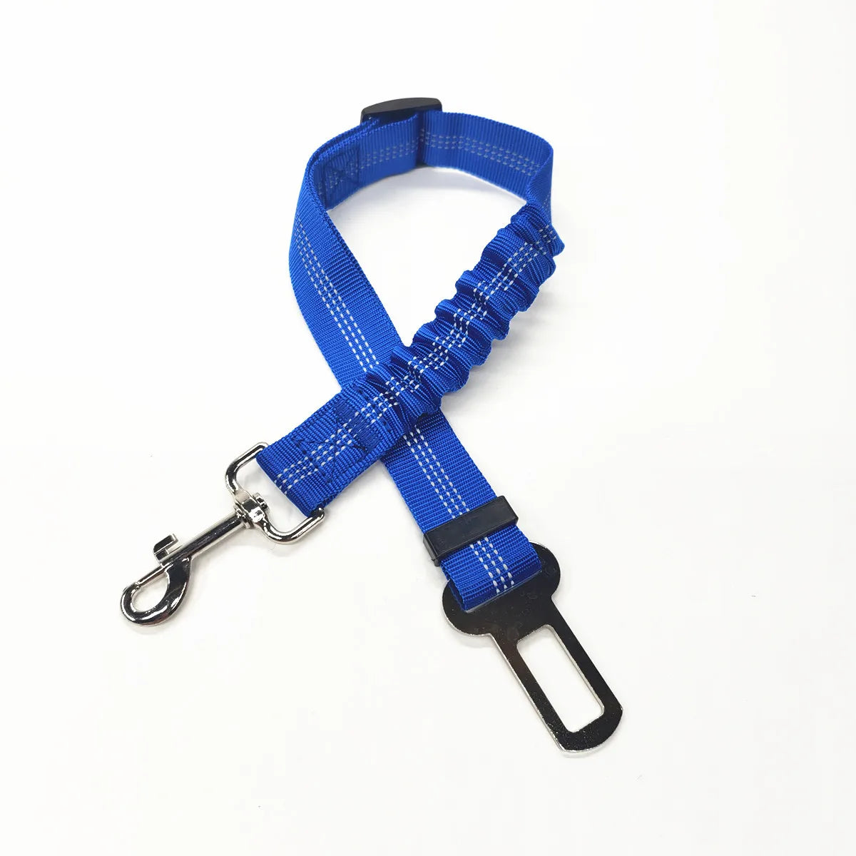 Adjustable Dog Car Seat Belt Harness for Dogs Nylon Reflective Cushioning Elasticity