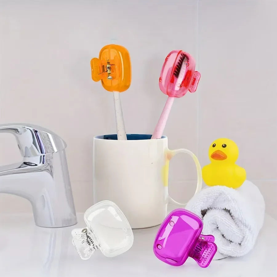 Travel Toothbrush Dust Protective Cap-Storage Box Portable Head Household Storage