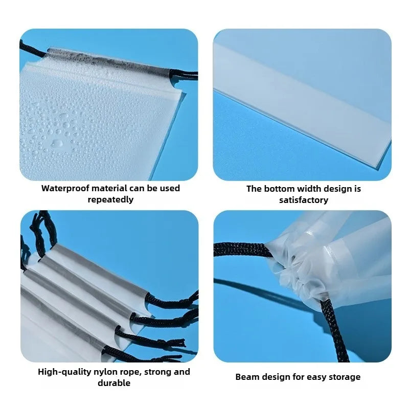 Translucent Drawstring Umbrella Storage Bags