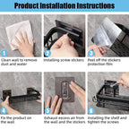 Bathroom Shelf Kitchen Storage Organizer Aluminum Alloy Shampoo Rack Shower Shelf Bathroom Accessories No