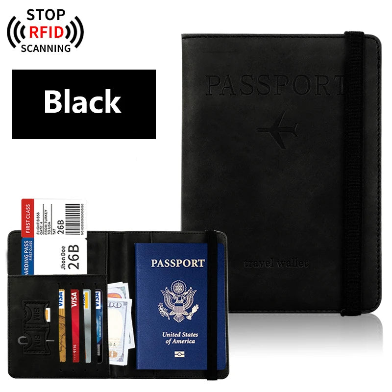 Passport Holder for Travel Essentials Wallet Cover Case for Accessories, Book Holders
