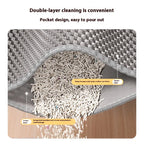 Cat Litter Mat 2-Layer Design Premium Sand Trapping Technology Waterproof Base Non-Slip