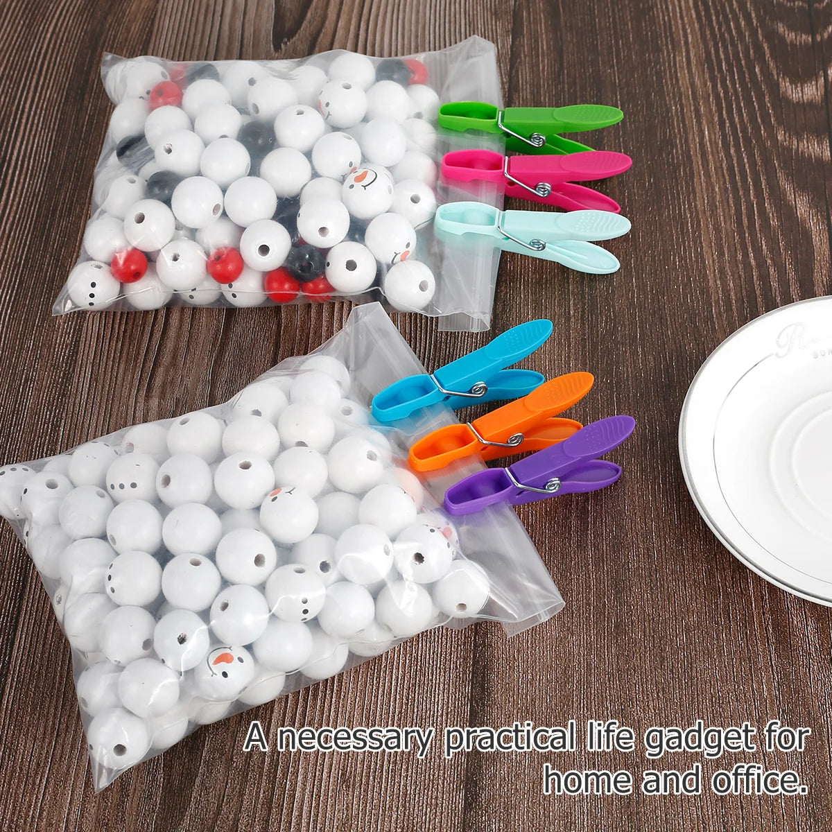 Colorful Clothes Pegs — 48 Pack