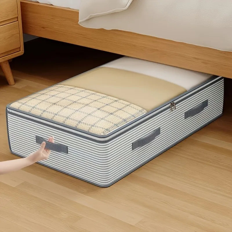 Under-Bed Storage Bag with Clear Window and Reinforced Handles